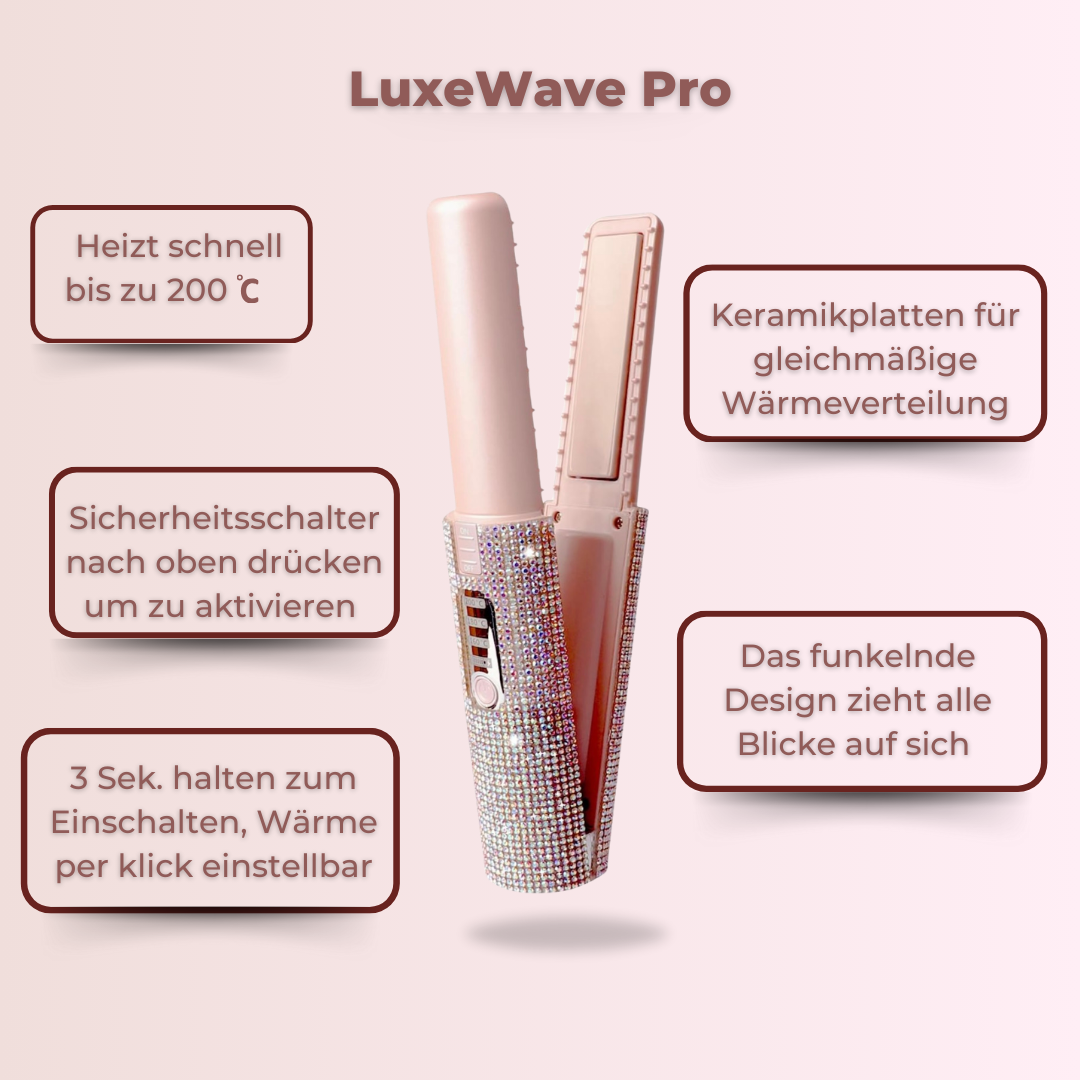 LuxeWave Pro-Glätten & Wellen mit nur einem Tool!