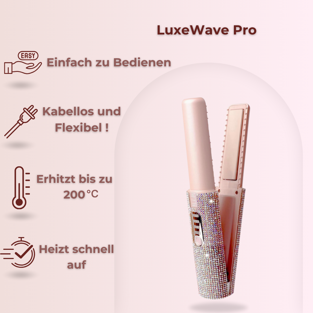 LuxeWave Pro-Glätten & Wellen mit nur einem Tool!